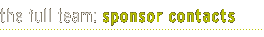 The Full Team: Sponsor Contacts